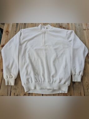 vintage Greg Norman Golf knit quarter zip  men's Size XL